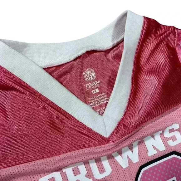 NFL Cleveland Browns Richardson Pink Jersey Girls 12 Months - Picture 2 of 3